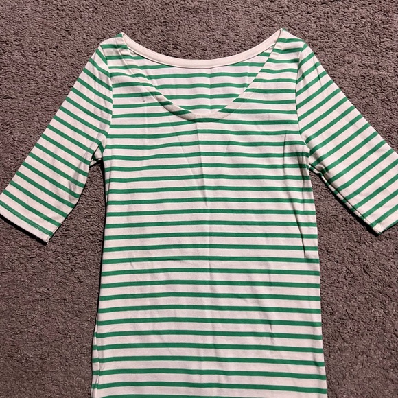 GAP Green and White Striped Top - Picture 3 of 3